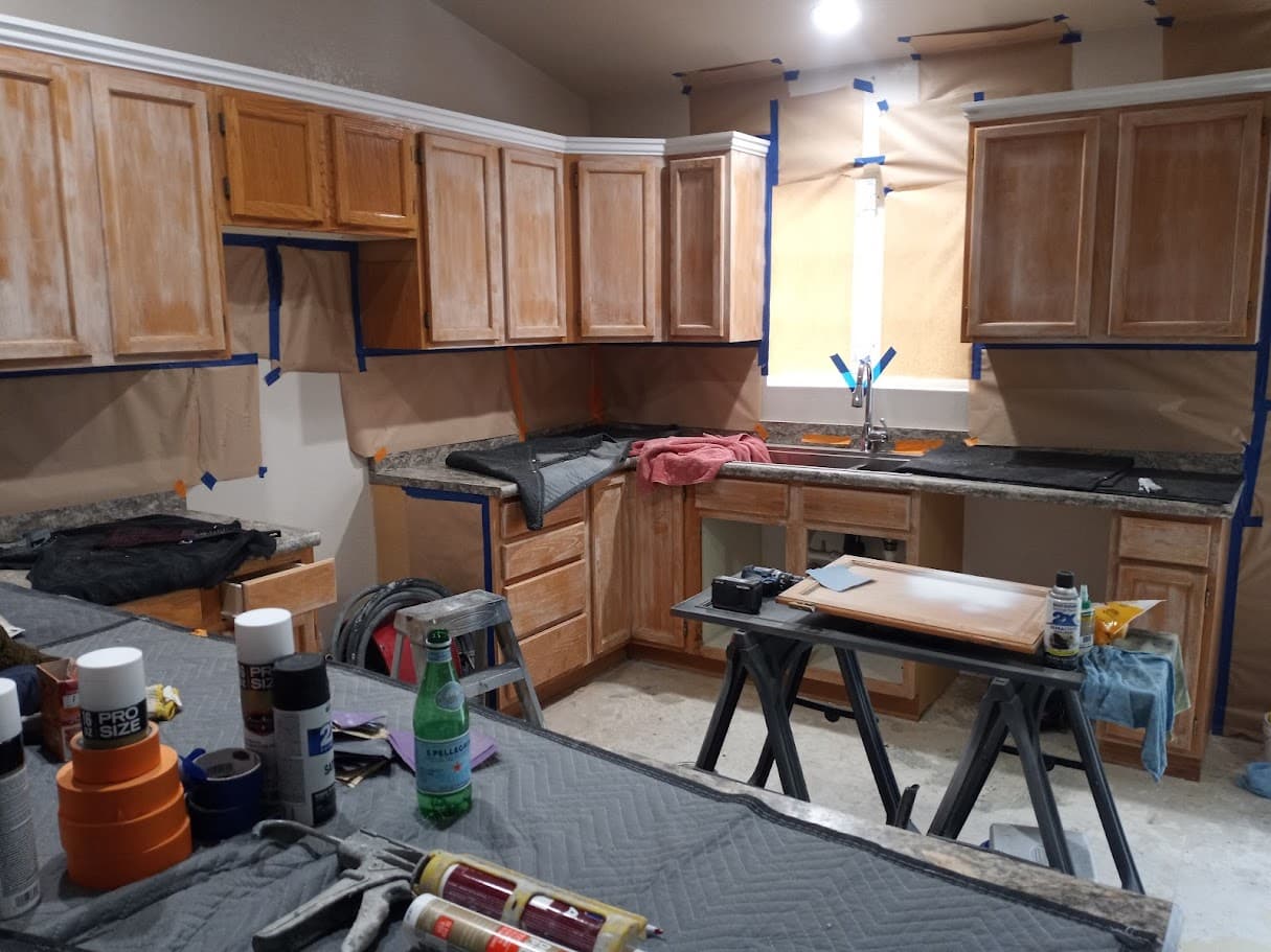 Before cabinet refacing in Glendale near Arrowhead Ranch